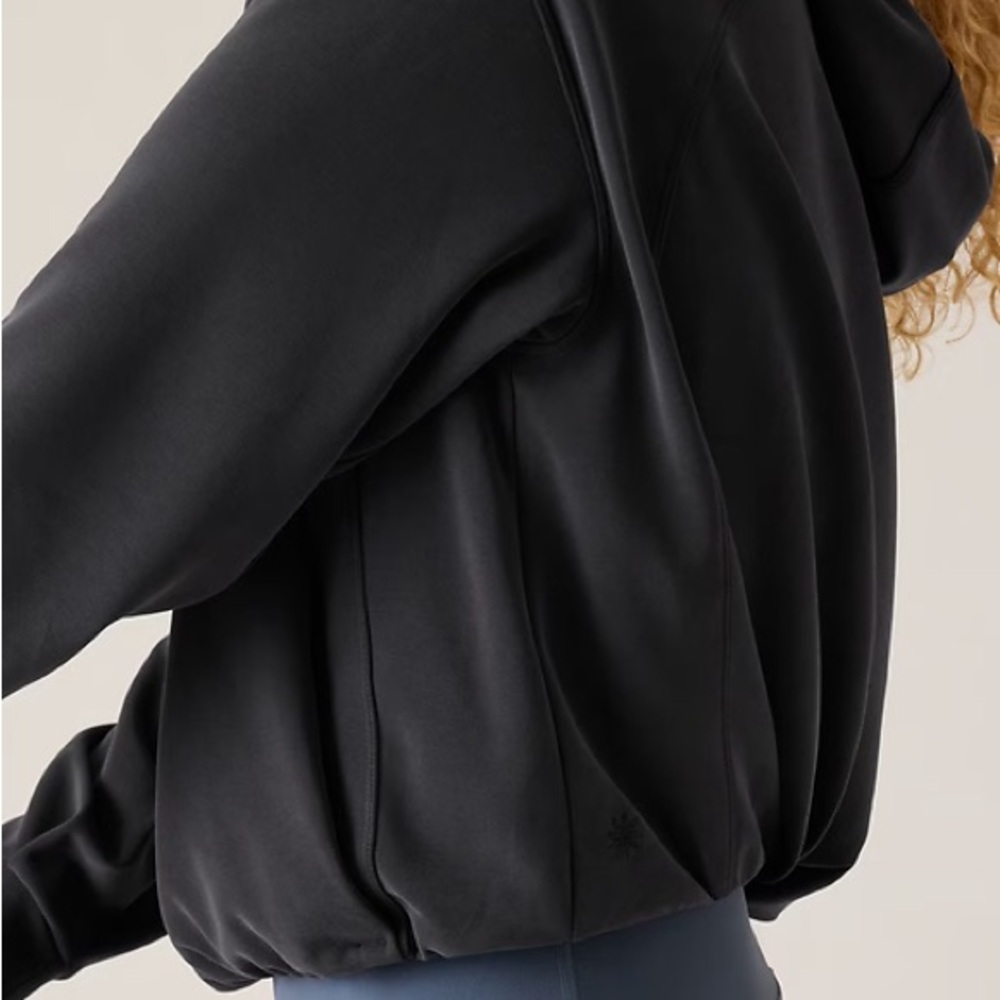 Athleta SEASOFT BUBBLE HEM HOODIE NWOT
